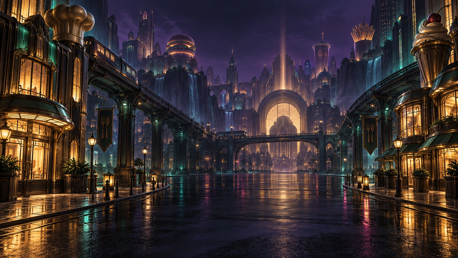 The night market in New Snack City